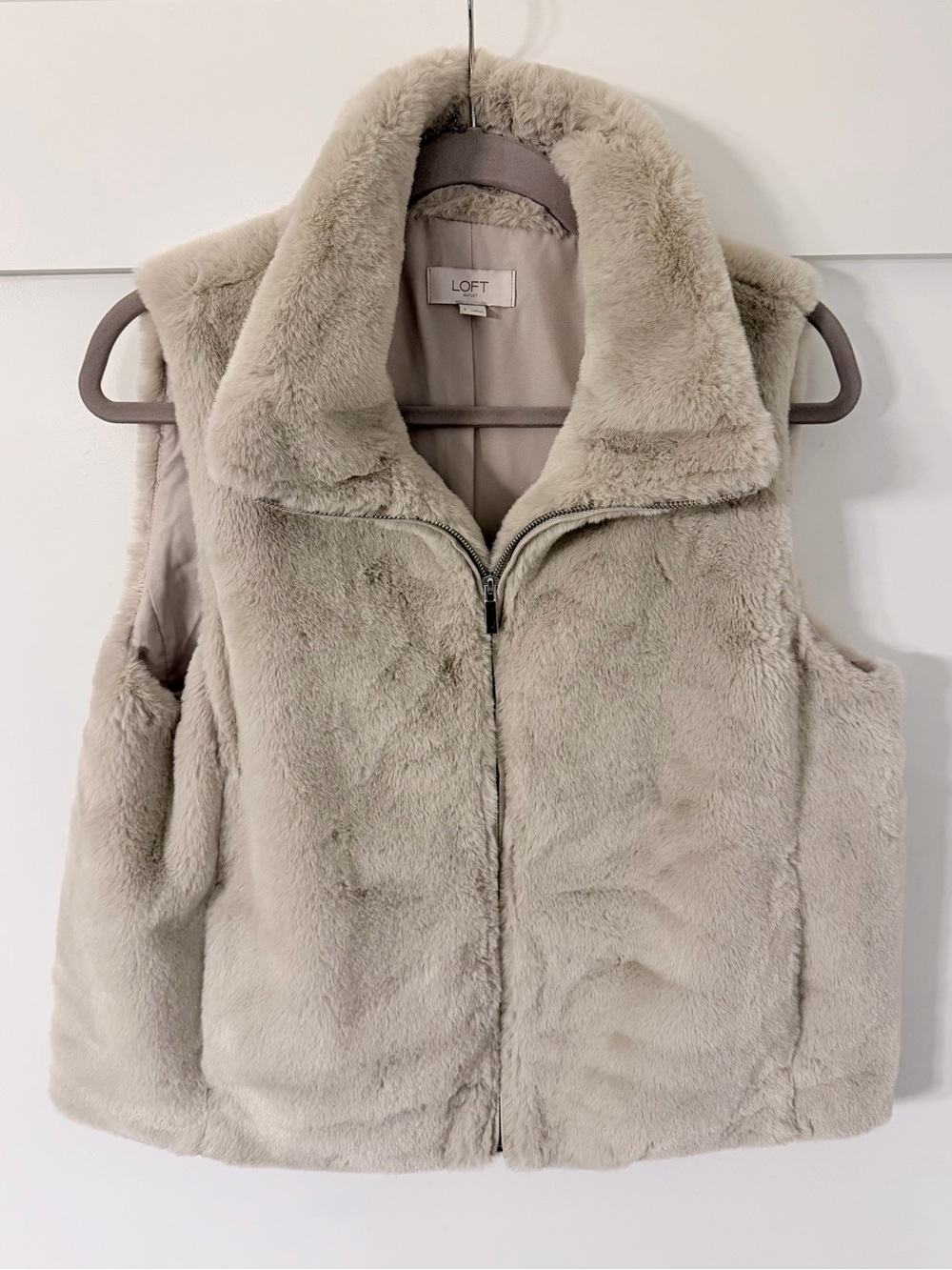 LOFT Outlet Faux Fur Vest